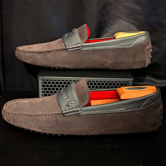 Tod’s x Ferrari Brown Suede Penny Driving Loafers Men’s Size 9.5 main image 7